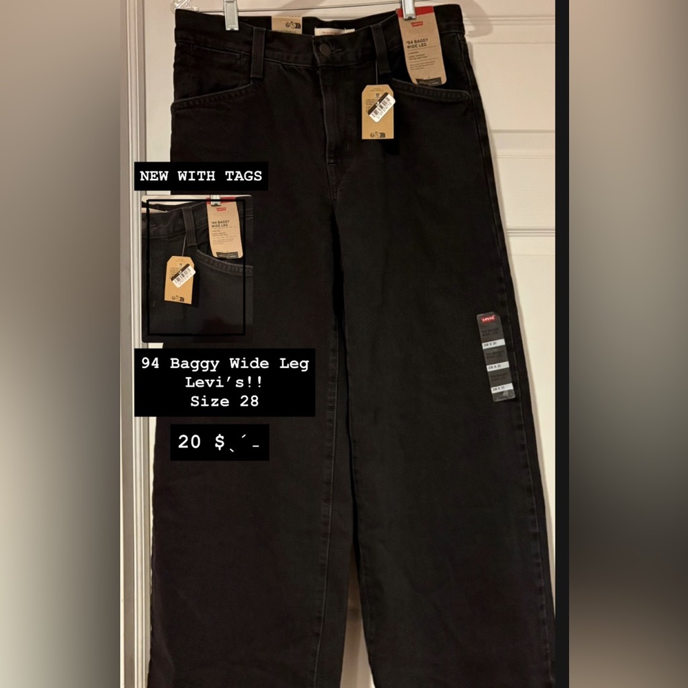 Levi's Women’s Relaxed Black Jeans